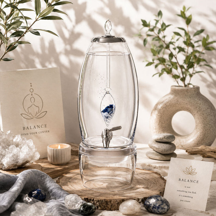 Edelstein-Karaffen & Wasserspender – Belebtes Wasser für zuhause
