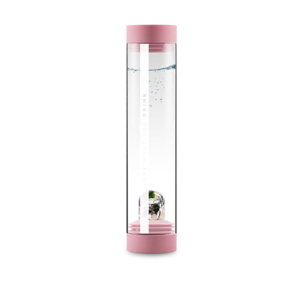 Set SANA Edelsteinkaraffe + Beauty - rosa