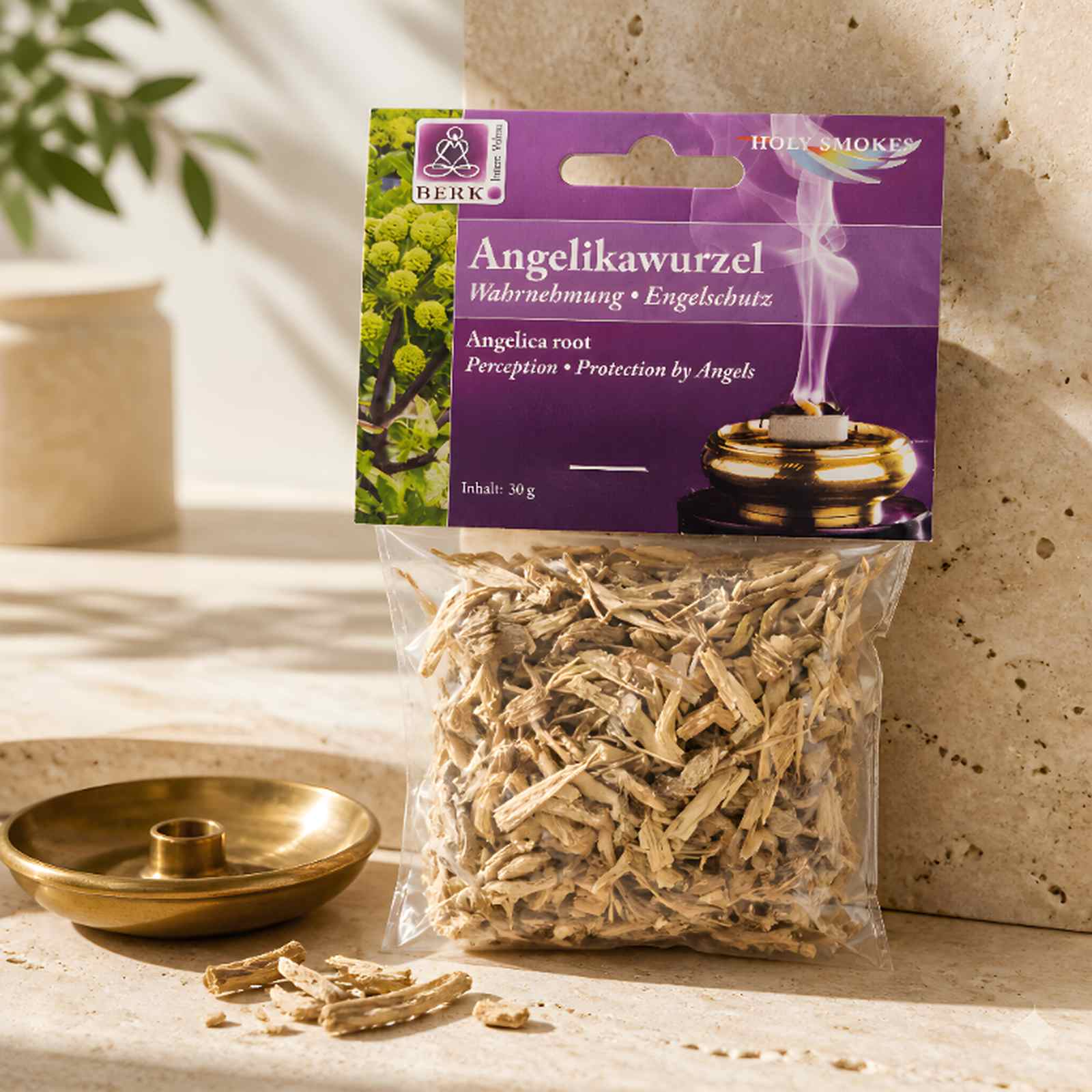 Angelikawurzel Räucherwerk 30 g – getrocknete Wurzelstücke der Engelwurz