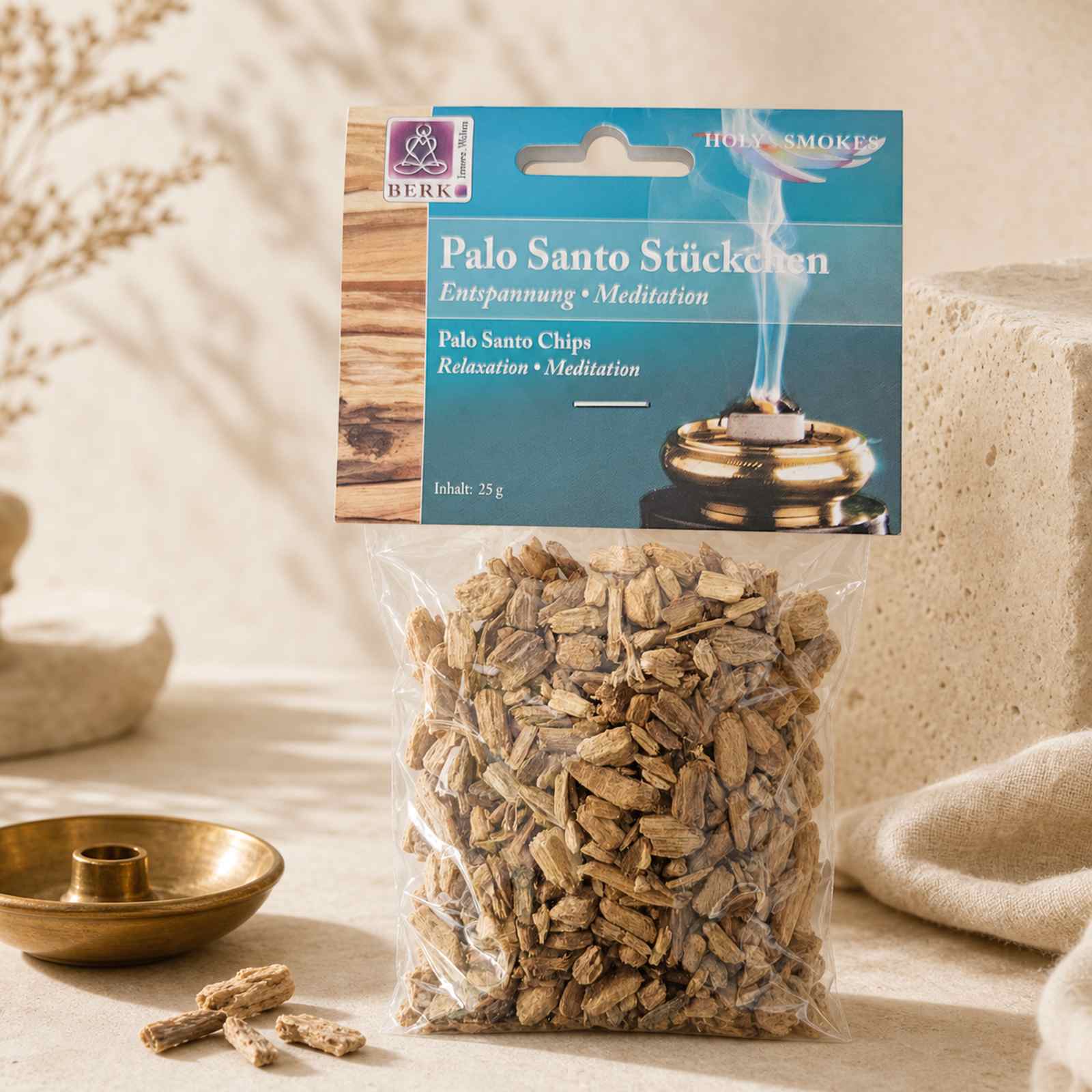 Palo Santo Räucherwerk 25 g – grobe Stückchen des heiligen Holzes