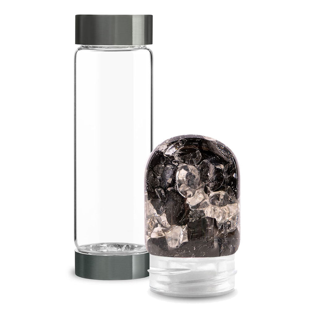 ViA Glasflasche mit Vision Edelsteinmodul